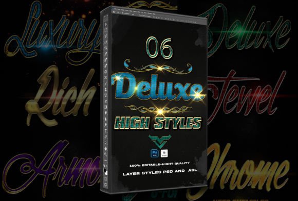 Download Deluxe High Styles Text Effect Photoshop - Shop Collection