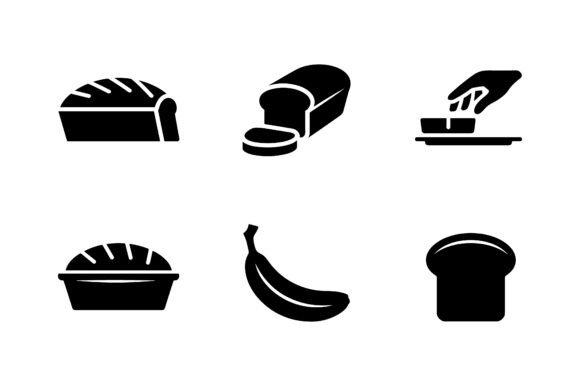 Download Bakery &amp; Pastry Shop Icon Set EPS - Shop Collection