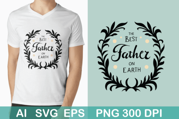 Download The Best Father on Earth Ornate Design - Ornate design Collection