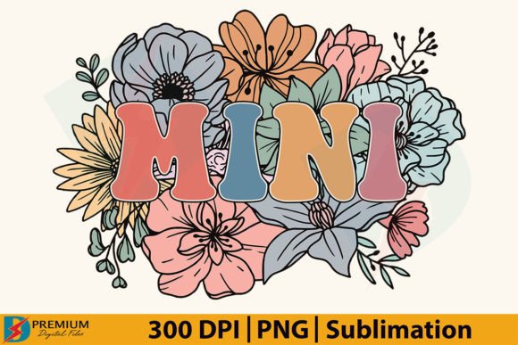 Download Retro Floral Mini PNG,Mama Flower Design - Flora Collection